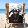 Ultra-Soft Beach Towel with Tokyo Ghoul Theme,Ideal for Pool - Camping, Diving - Perfect Travel Essential, Vibrant Beach Towel.