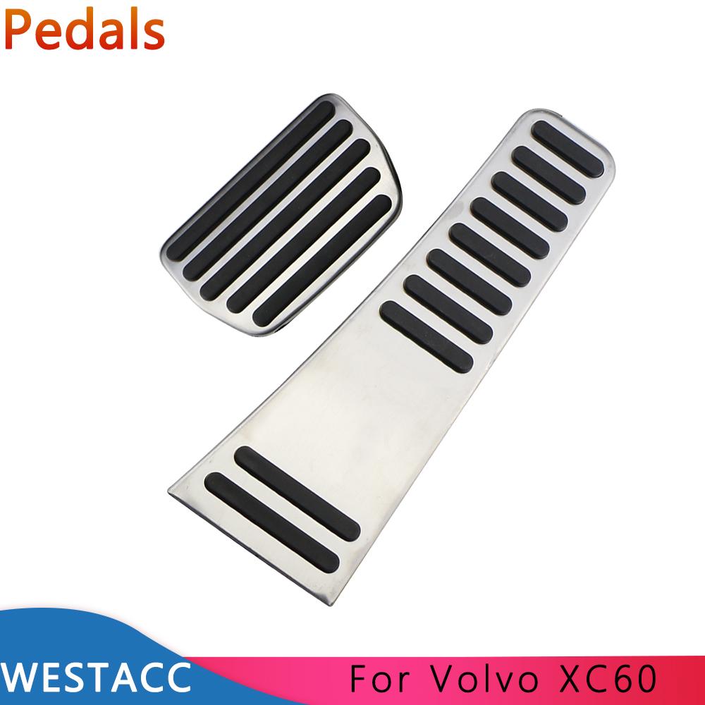 Car Pedals Fit for Volvo XC60 XC 60 2017 -  Stainless Steel Gas Accelerator Footbrake Rest Pedal Interior