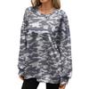 Women's Abstract Print Oversized Sweatshirt Long Sleeve Crew Neck Casual Loose Pullover Top