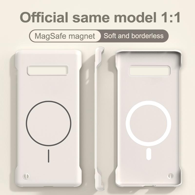 Bezrámový magnetický kryt na telefon Pro Samsung Galaxy S10 Plus Pro Magsafe Ultra tenký měkký PC matný povrch Zadní kryt