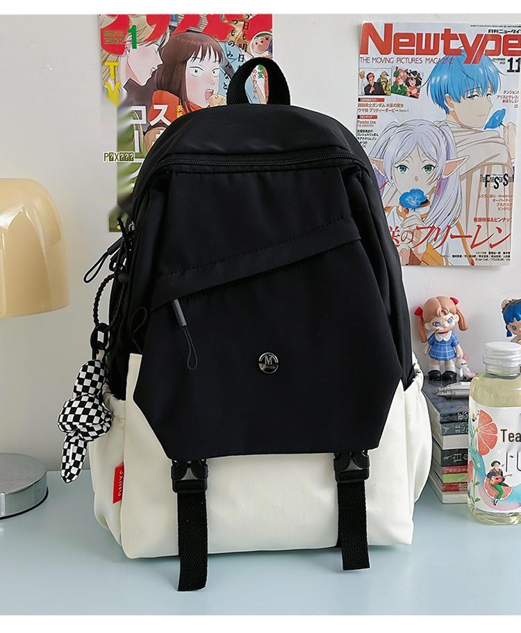 

2025 Mori Style Lightweight Travel Backpack for High School Boys & Girls – Fashionable and Simple Design for Early Autumn Without Pendant