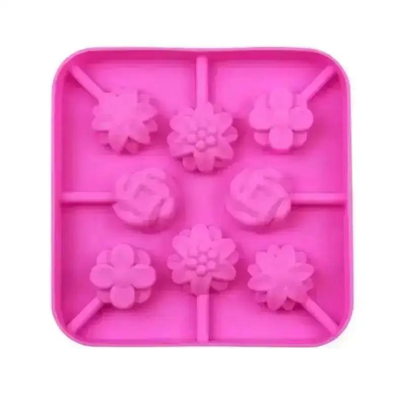 Neue Silikon-Lutscherform Schokoladen-Zuckerform Für Lutscher Keks DIY Backen Kuchen Dekorieren Lutscher-Süßigkeitenform Eis