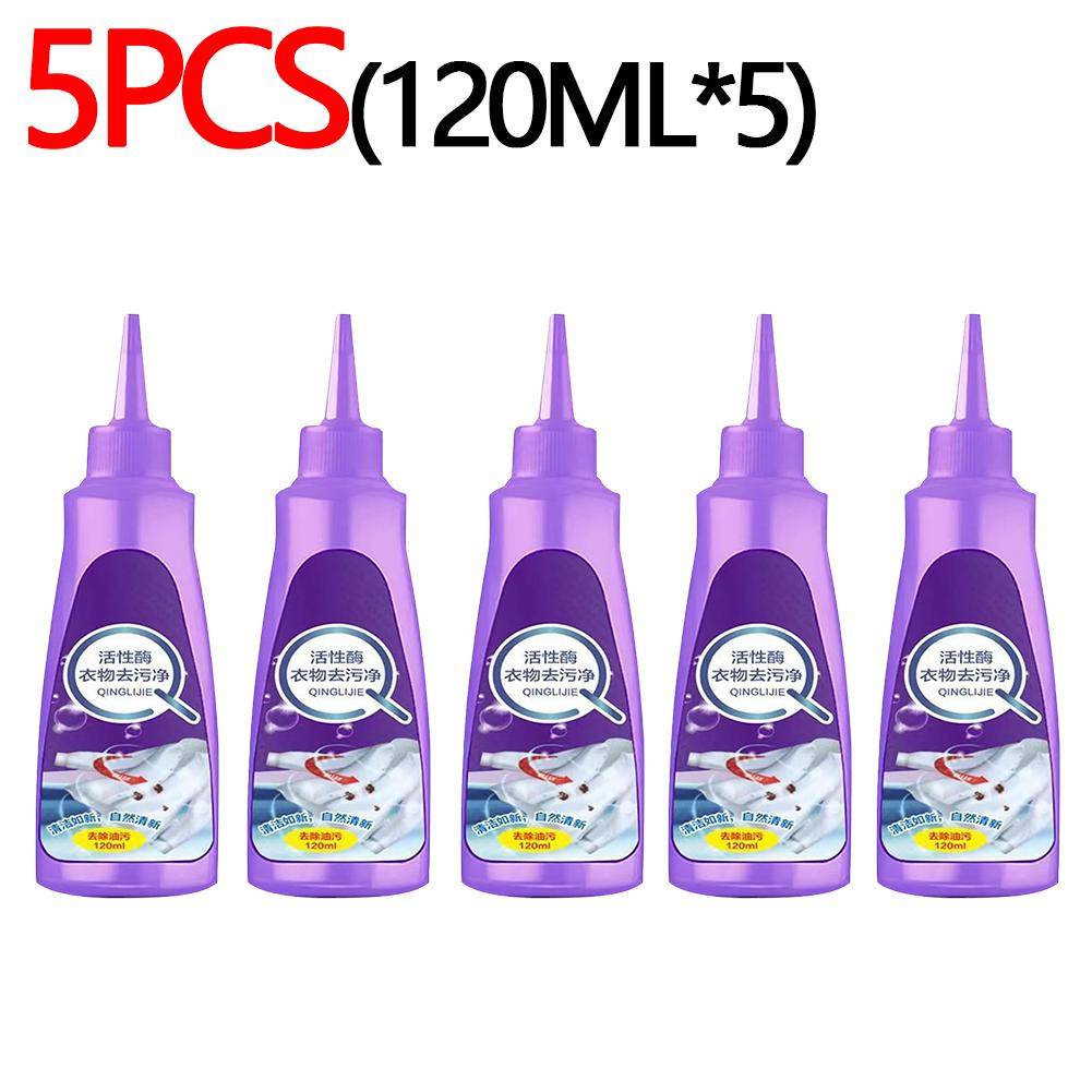 10-1pc 120ML Concentrated Liquid Laundry Detergent Clean Linen Active Enzyme Laundry Detergent T-shirt Clothes Laundry Degreaser