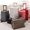 Aluminum-Magnesium Alloy Suitcase: 20-Inch Trolley & 24-Inch Travel Luggage with Password Lock