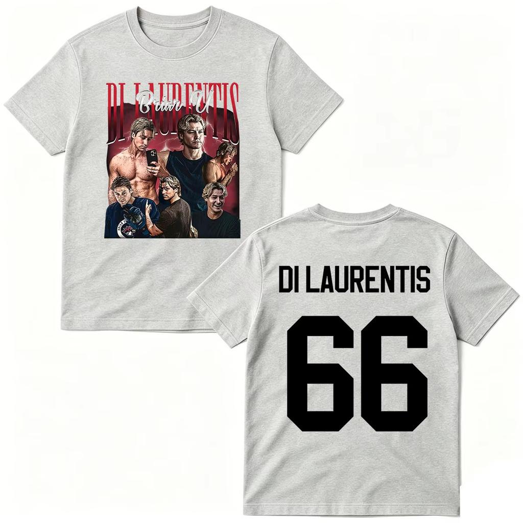 2026 Off Campus Di Laurentis 66 T-shirts Briar University Hockey T-shirt Hip Hop Streetwear Oversized Tshirt Short Sleeve Casual