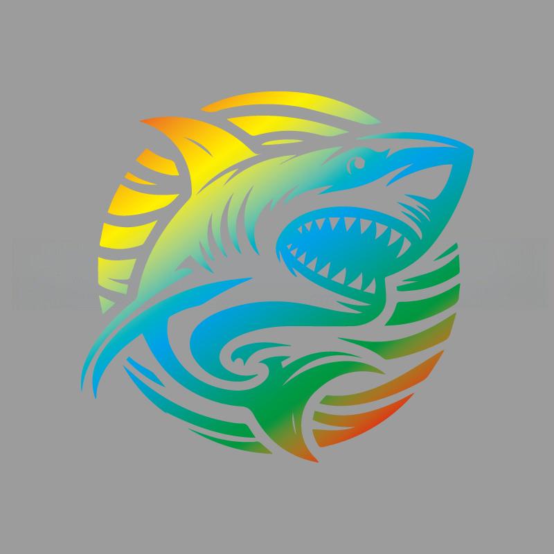 

Акула, серфингирующая с оскаленными зубами, креативные и забавные наклейки для фанатов и любителей мультфильмов, высокое качество для автомобилей, грузовиков, мотоциклов и ноутбуков S