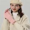 New Plush Winter Gloves Warm Knitted Driving Mittens Full Touchable Screen Full Gloves Gift