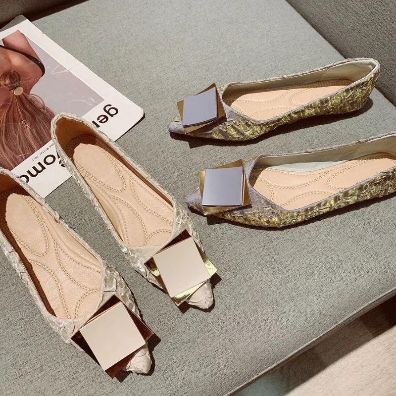 Fashion Pointed Toe Blue Women's Flat Shoes Elegant Party Popular Young On Promotion Vacation Low Price Chic Non Slip 39 Ladies Footwear