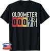 T-shirt Oldometer Vintage 70 Ans Anniversaire 70 ans Compteur Kilométrage