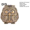 Vintage Owl Figurine Mini Owl Incense Burner with Lid Collectible Owl Ornament for Home Living Room Office Desk Bookshelf Decor