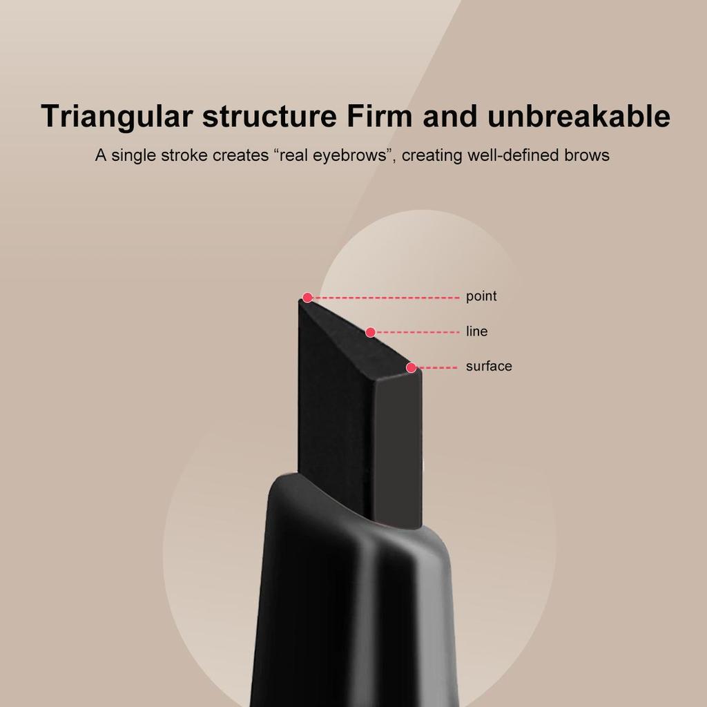Retractable Eyebrow Pencil Eyebrow Brush Adai Flower Long Lasting Waterproof