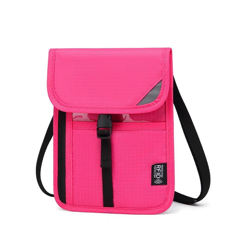 Anti-Tracking RFID Blocking Passport Holder Anti-Theft Passport Document Bag Neck Wallet  ID Card