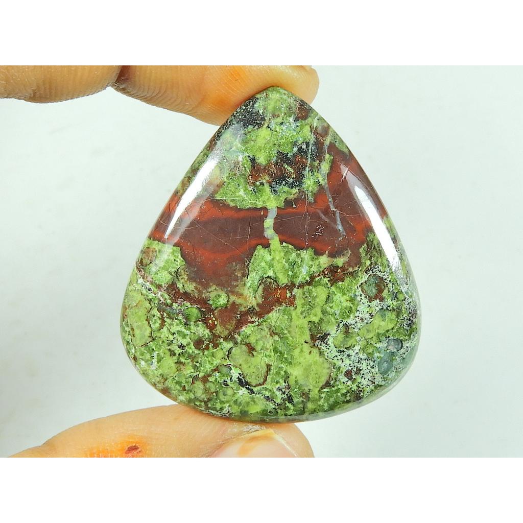 32X35X06 MM Natural Dragon Jasper Pear Shape Cabochon Loose Gemstone 57Cts. SY-487