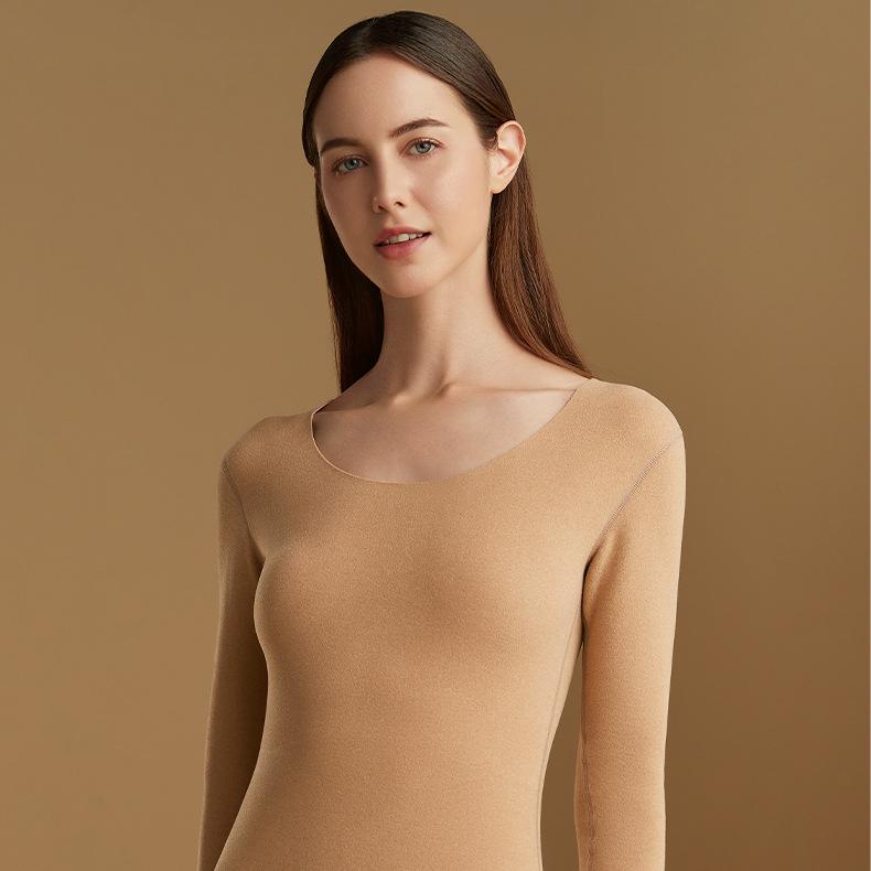Vrouwen Thermisch Ondergoed Heren Winterkleding Naadloze Dikke Dubbele Laag Warme Lingerie Vrouwen Thermische Kledingset Vrouw 2 Stuks