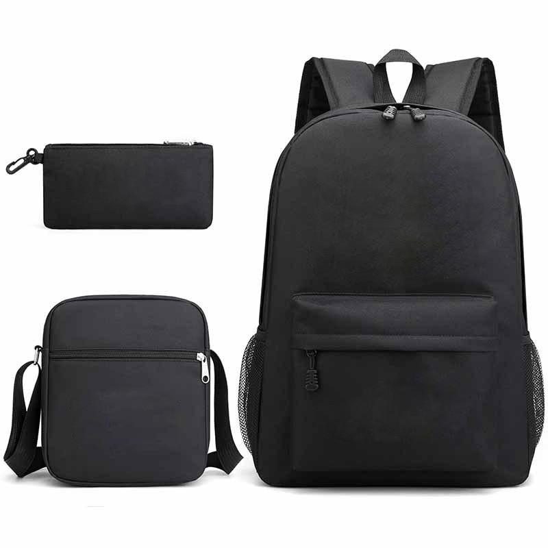 Canvas Backpack Set For Students With Laptop Compartment And Breathable Design For Daily Use