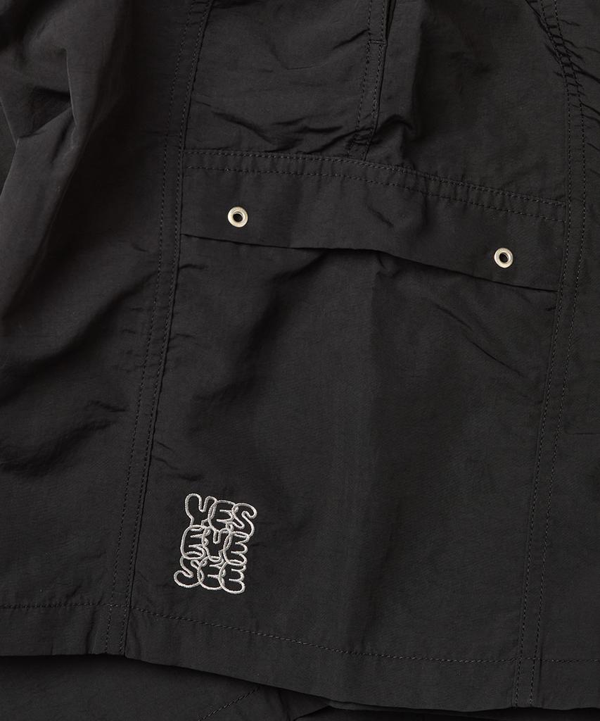YESEYESEE Paneled Nylon Shorts Black