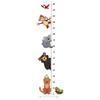 Animal Growth Chart Wall Sticker for Kids Room Nursery Self-Adhesive Height Ruler Baby Measure Decal Decor