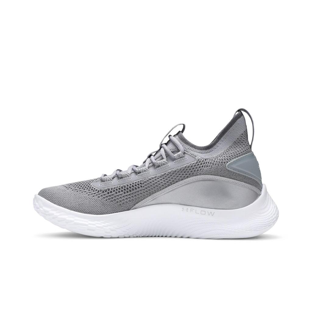 Under Armour Curry Flow 8 'Shine' (Unisex) Steel / White Basketball Shoes 3024031 100