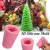 Silicone Craft 3D Christmas Tree Baking Tools Candle Bakeware Cake Mold Soap Mould Christmas