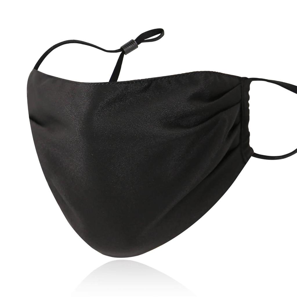 Double-Layer Silk Face Mask for Women - Breathable, Washable, Mulberry Silk, Sun Protection
