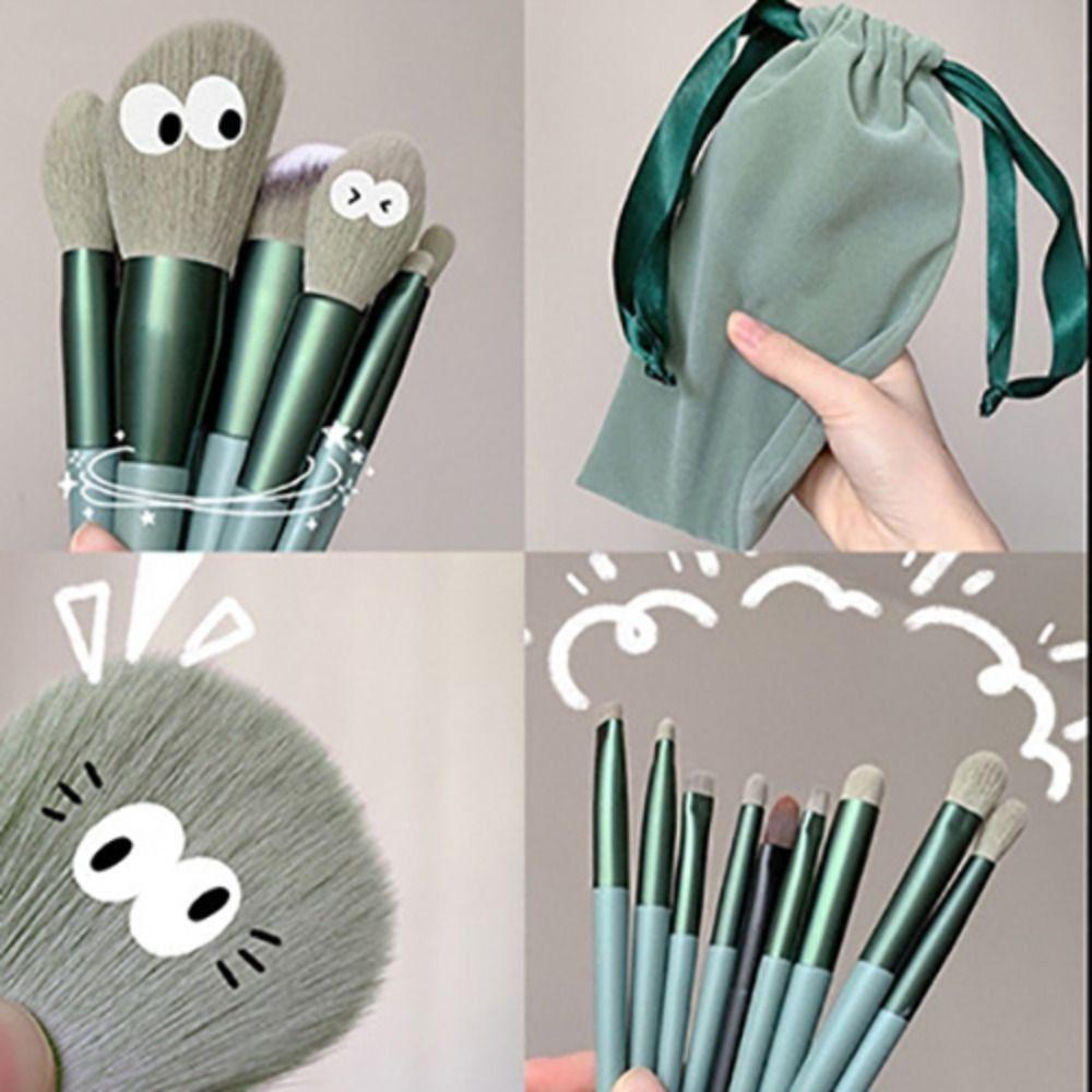 13Pcs/Set Furry Professional Makeup Brushes Tools Cosmetic Brush Set Eyeshadow Powder Brush Student