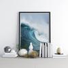 Black White Poster Sea Wave Canvas Painting Whale Wall Art Print Modern Picture For Living Room On The Wall Decor No Frame