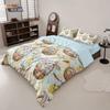 3pcs Easter Cute Cartoon Easter Egg Printed Quilt Set Multi Size Bedding Decoration Soft Machine Washable
