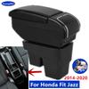 For Honda Fit Armrest For Honda Jazz /WRV Car Armrest Box 2014 2015 2016 2017 2018 2019 2020 Retrofit Parts Interior Storage Box