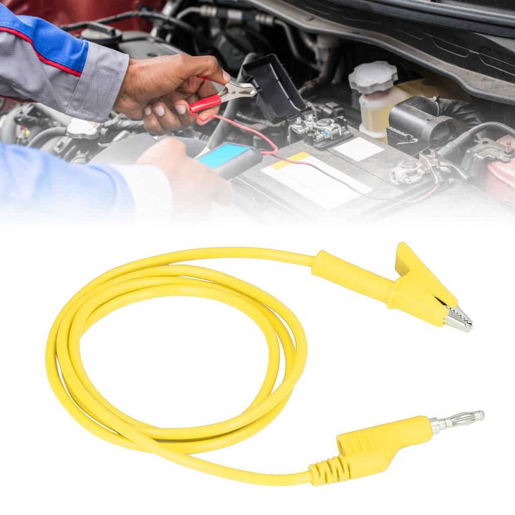   Clip Test  s Banana Plug Wire Cable Flexible for Electrical Testing J.70035‑1 4mm