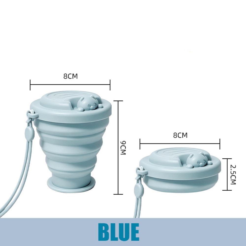 Portable Folding Water Bottle Silicone Portable Drinking Cup Durable Collapsible Water Cup