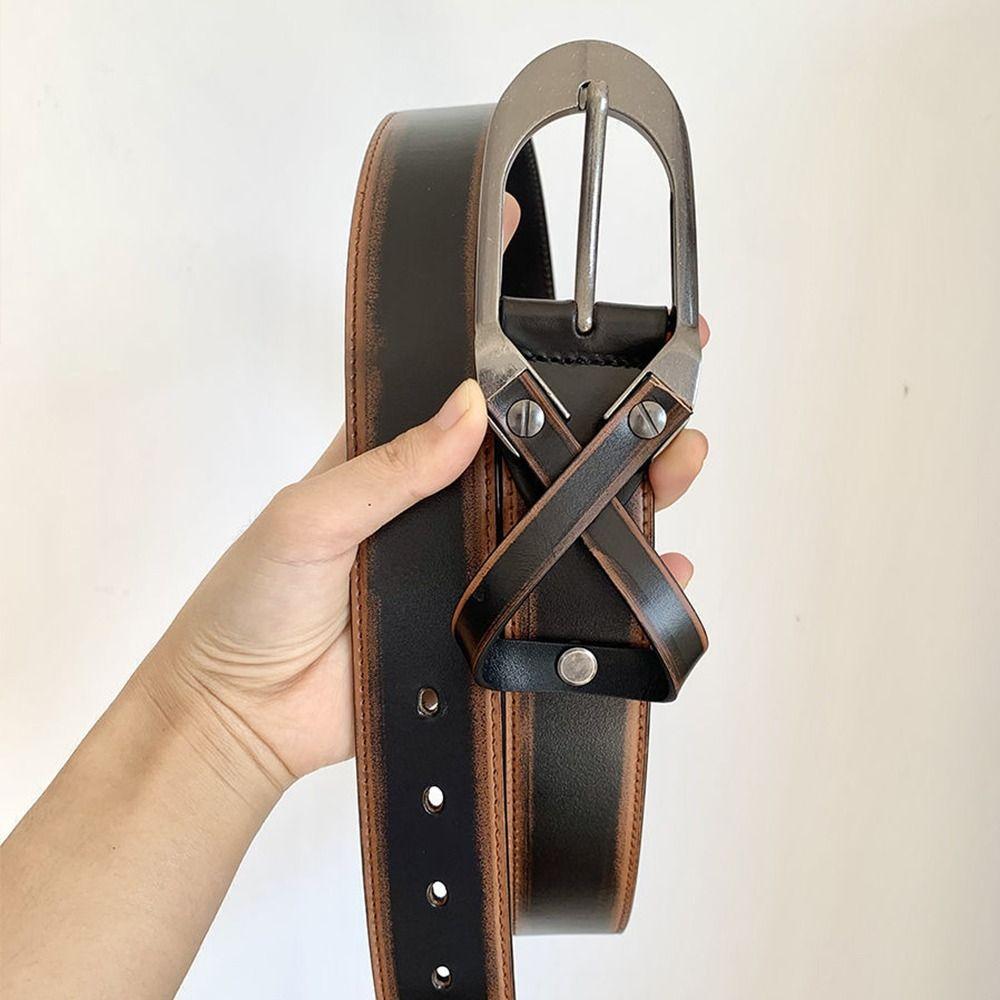 Vintage Cross Waist Belt Y2k Dress Jeans Belt Retro Women's Belt  Waist Accessories