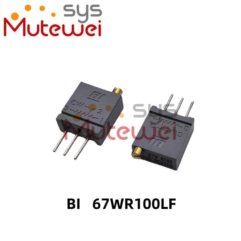 

67W R100 3296W Оригінальний BI Прецизійний багатообертовий потенціометр-резистор 100 Ом