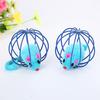 Funny Pet Cat Kitten Fake Mouse Rat Mice Ball Cage Play Interactive Game Toy