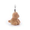 Apricot Lamb Leisure Bear Cute Soft Keychain Plush Toy, Perfect for Boys and Girls, Fits Kids Backpacks and Purses, 12cm
