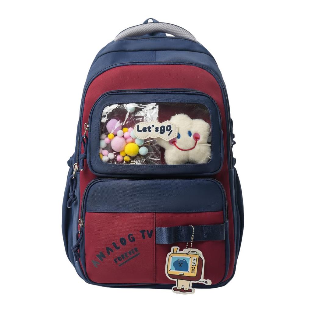 Mori Style Large-Capacity Backpack for Junior and High School Girls