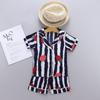 Kids Pajamas Girls Boys Sleepwear Nightwear Baby Infant Clothes Strawberry Stripe Print Pajama Sets Cotton Children's Pyjamas