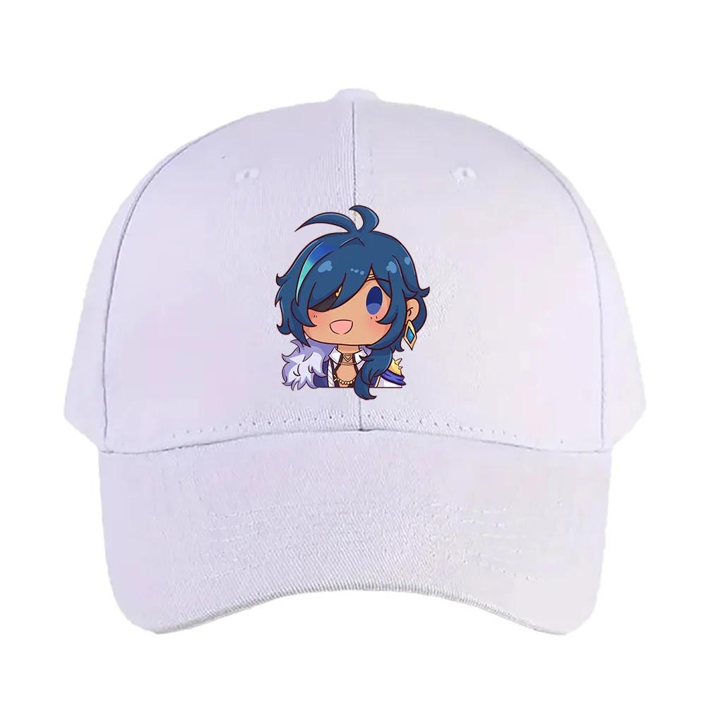 Chibi Kaeya Genshin Impact Cap Summer Woman Man Adult Casual Fashion Casual Adjustable Fishing Hat Sun Hat Baseball Cap