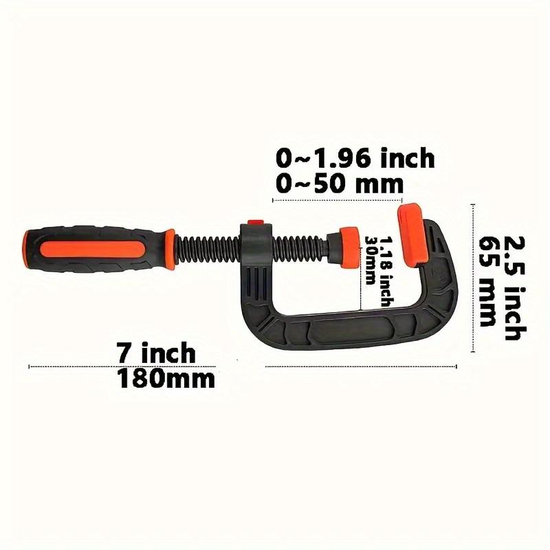 1pcs Angle Clamps Woodworking Spring Clamps, Heavy-Duty Reinforced Nylon Jaw, Manual Pressure Grip Tools for Gluing, Crafting & Wood Clamping