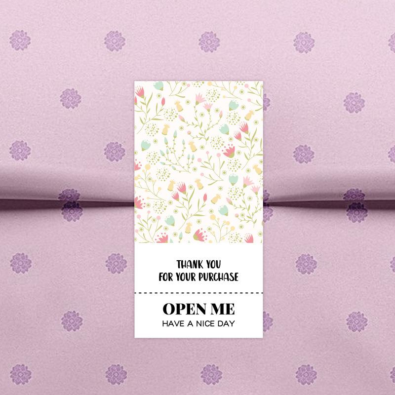 50 Aufkleber/Packung, Frische Kleine Blumenaufkleber, Dankesaufkleber, Flugzeugbox, Verschlussaufkleber, Geschenkboxverpackung, Dekoration, Klebeetiketten