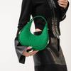 Chic Crescent Felt Shoulder Bag For Women Trendy 2023 Street Style Handbag