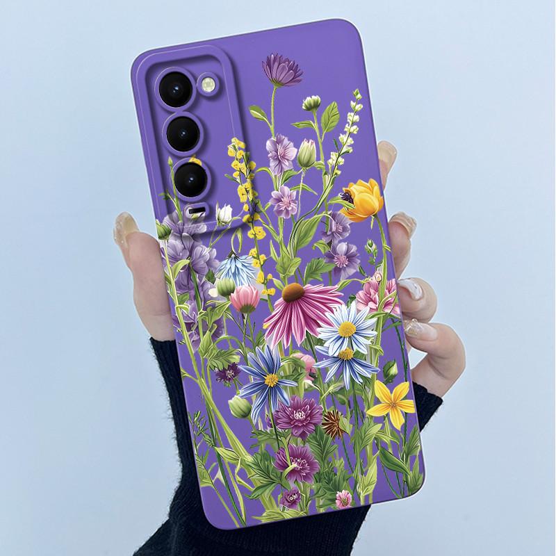 For Tecno Camon 18 18T 18P 18 Primer Phone Case CH7 CH6 Cover Fashion Simplicity Oil Painting Floral Soft Silicone Shell Fundas