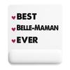 Mousepad - PLANETEE - Best Mother-in-Law Ever - 22x18 Cm - Smooth Non-Slip Surface - Thic. 3 Mm
