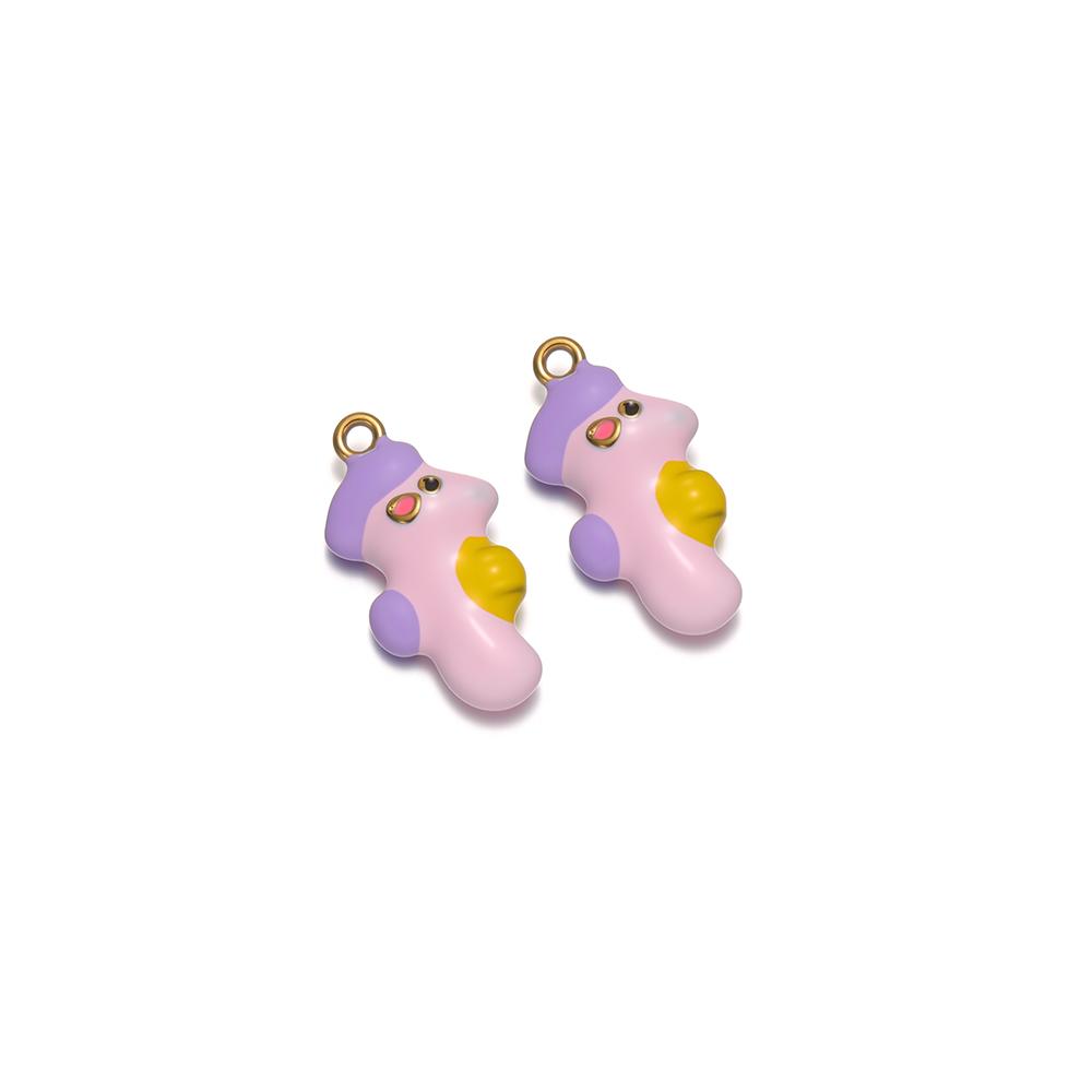 

5Pcs Stainless Steel 3D Giraffes Charms Pitaya Pendant DIY Children Jewelry Bracelet Findings Necklace Kids Girl Earrings Making