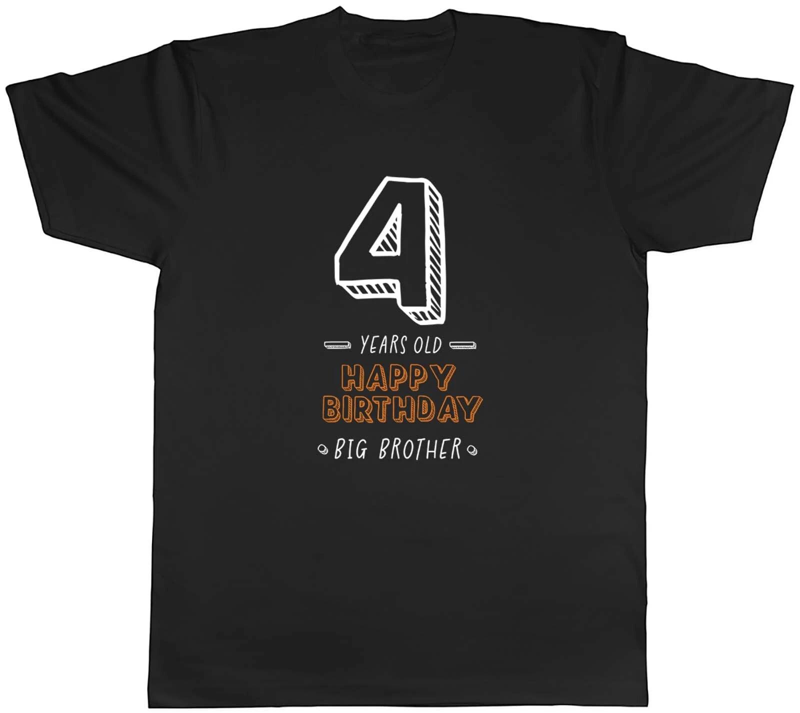 Personalised Happy Birthday Big Brother Celebration Mens Unisex T-Shirt Tee Gift L