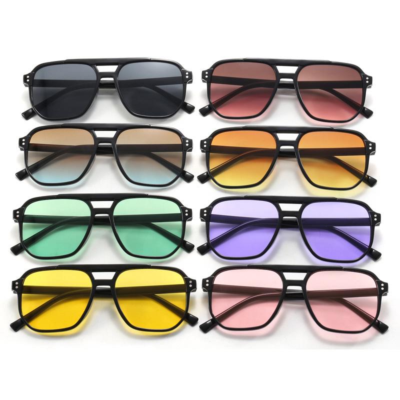 New Retro Square Sunglasses Fashion Vintage Summer Eyeglasses UV400 Protection Shades for Women Men Brand Gradient Sun Glasses