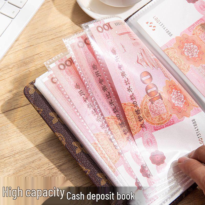 2025 Retro Financial Management Password Book: Stylish, High-Capacity Cash Storage