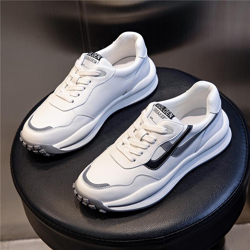 Forrest Gump shoes women's spring 2025 new dad shoes flat running breathable sports shoes women's casual leather women's shoes trend