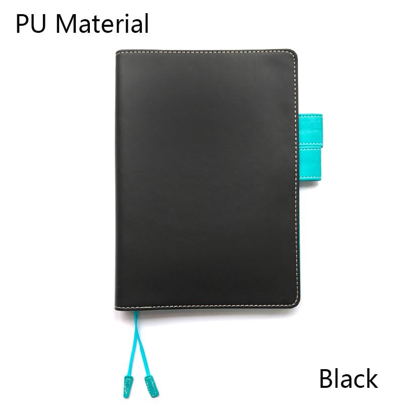 Fromthenon Pure Color Notebook Cover A5 A6 Hobo Planner Book Cover Fabric Art Notebook Shell Student Diary School Stationery (Black,A5) чёрный