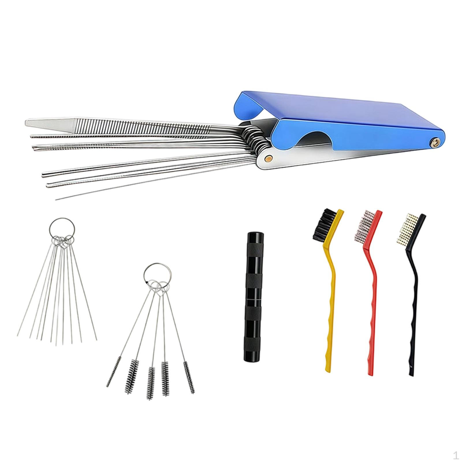 

Carburetor Cleaning Kit Dirts Remove Easy Use Cleaner Brush Set Torch Tip for Auto Shower