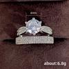 Cao Shi Retro His & Hers Luxury Wedding Ring Set - Stackable Plain Bands